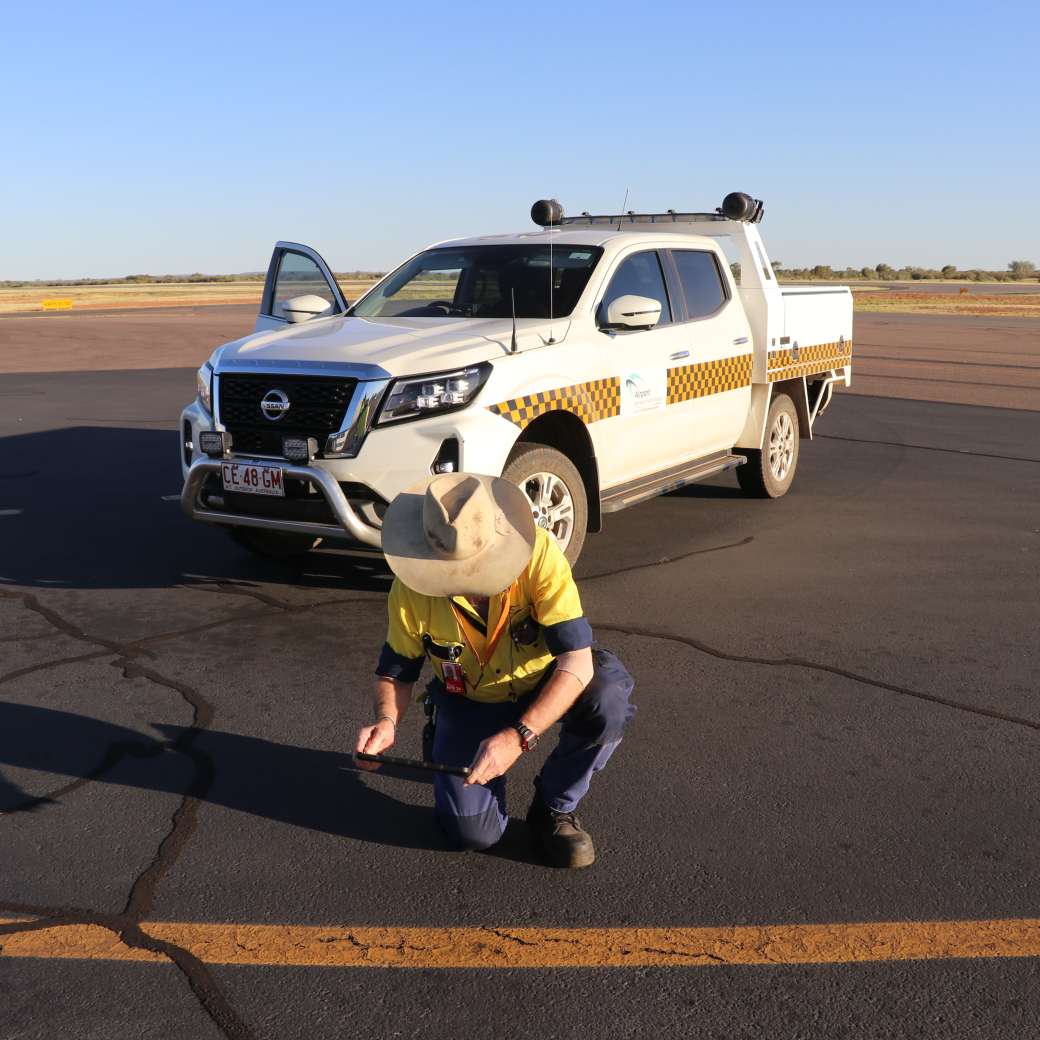 ARO on a airport runway
